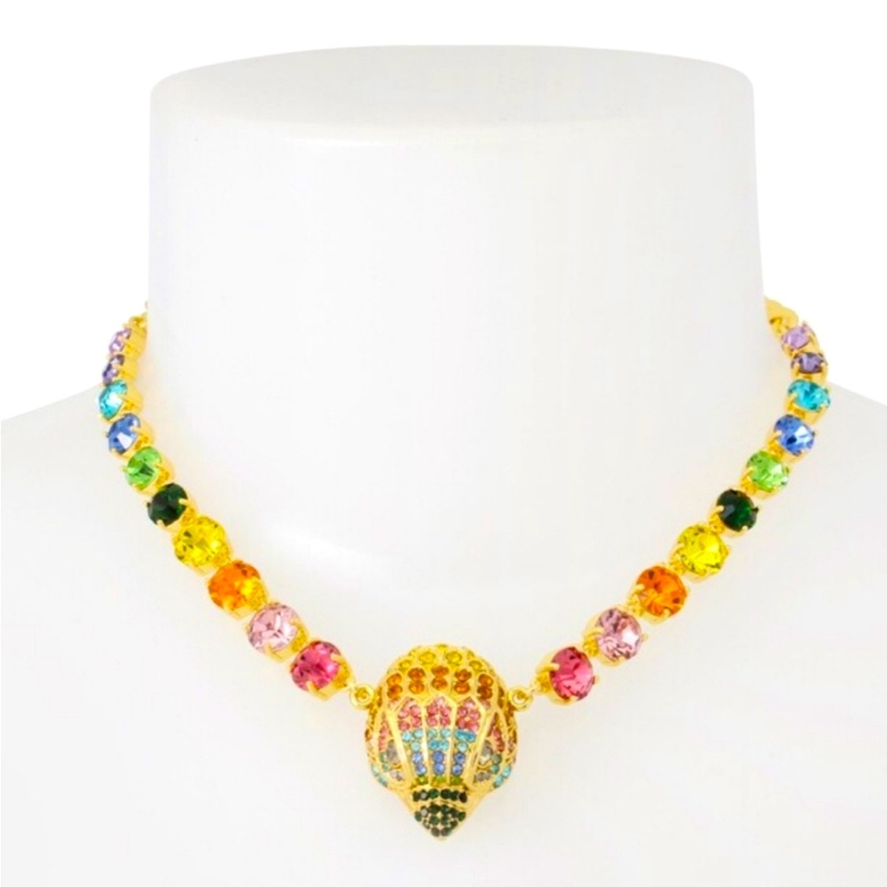 NWT🌈🦅 Kurt Geiger Rainbow Crystal Eagle Pendant Necklace